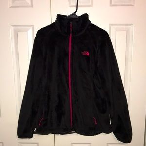 The North Face Black and Hot Pink Jacket